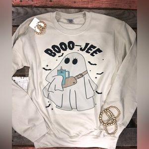 New‎ Boo sweatshirt small-2x